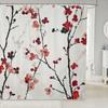 Feelyou Japanese Wave Bath Curtain for Boys Girls Fuji Mountain Shower Curtain Waterproof Japanese Style Bathroom Shower Curtain