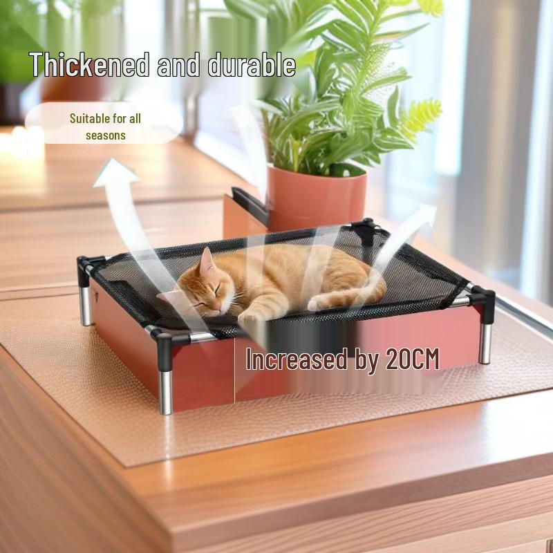 Breathable, Moisture-Proof Pet Bed & Cot - Removable & Washable for All Seasons