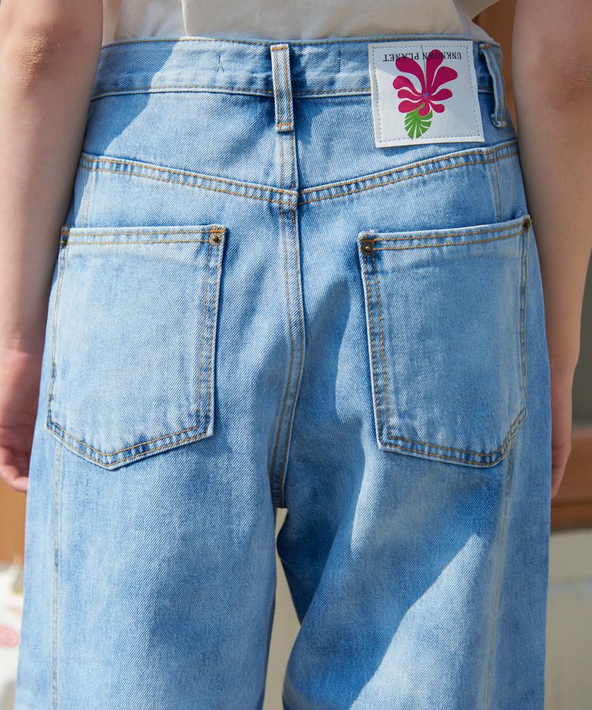 UNKNOWN PLANET Up-233 Water Wash Boyfit Pants