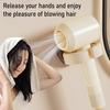 Hair Dryer Storage Rack Suction Cup Installation No Drilling C-Shaped Opening Strong Load Bearing Hair Dryer Stand Bathroom Organizer