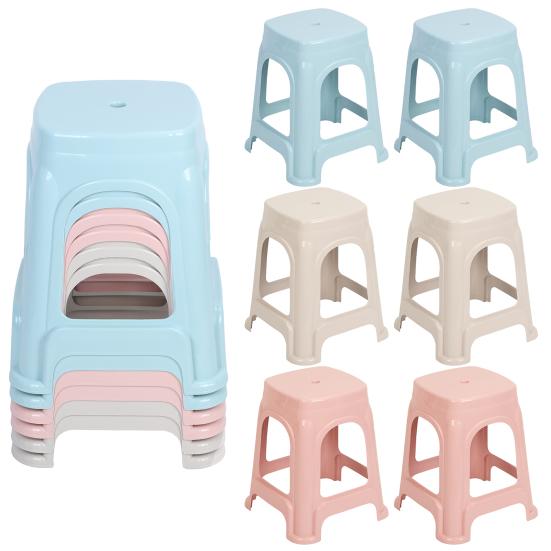 Stackable Classroom Stools Plastic Teacher Chair Indoor Outdoor Flexible Seating Decorative Stools Round Classroom Chairs