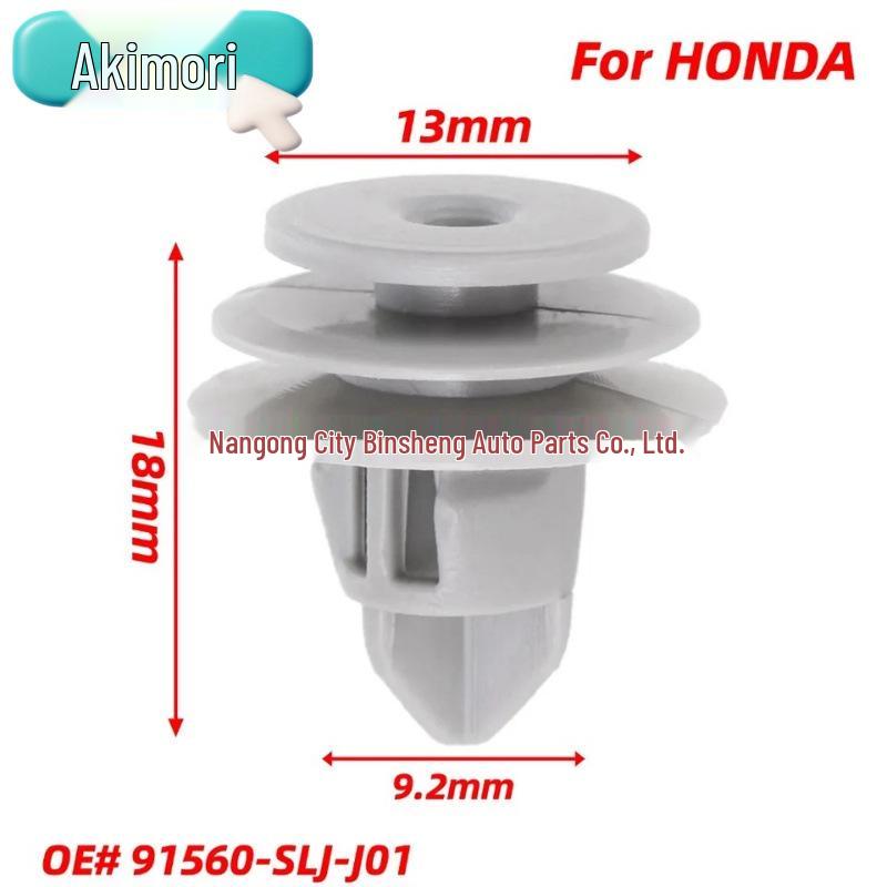 20PCS Car Door Trim Clips, Compatible with Honda Acura Accord (OE#91560-SLJ-J01)
