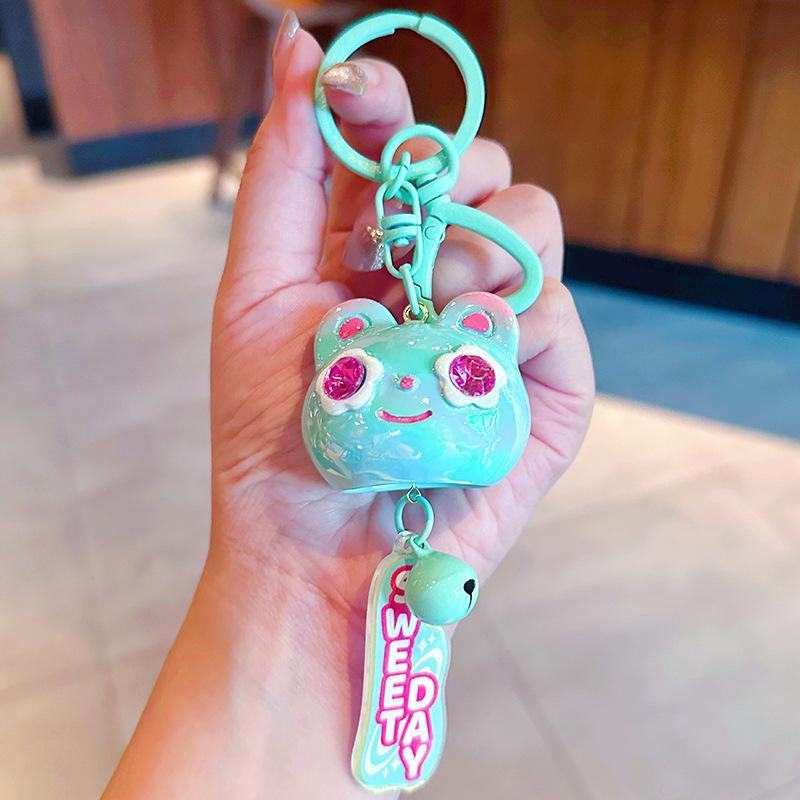 Millennium Galaxy Cat Wind Chime Keychain Cute Girl Car Key Chain Pendant Exquisite Cute Bag Pendant