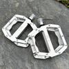 Mountain Bike Platform Pedals - CNC Aluminum Alloy Bearing Anti-Skid Pedals for MTB Descent Cycling Parts