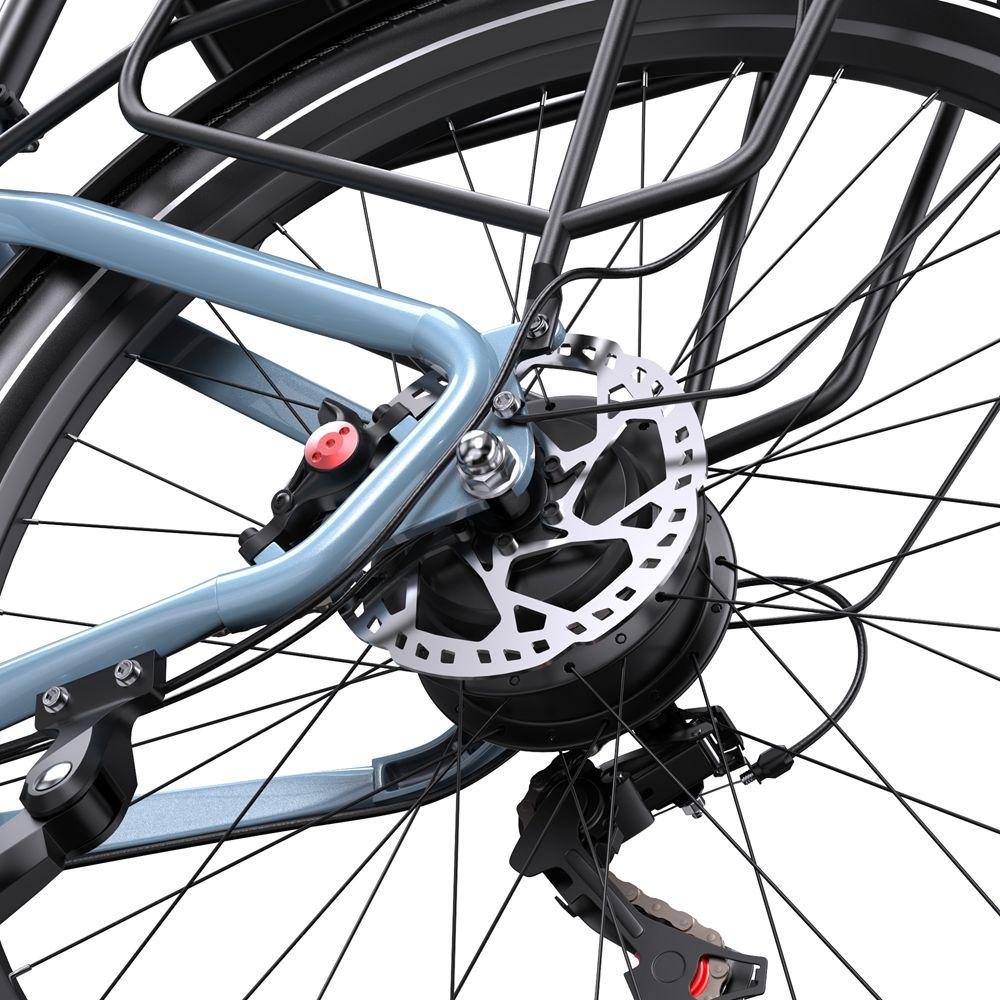 Elektrofahrrad ONESPORT WT05 250W Motor 18,2AH Stadtrad für Pendler Höchstgeschwindigkeit 25 km/h Hydraulische Bremsen Maximale Reichweite 120 km 27,5"x2,25" Reifen
