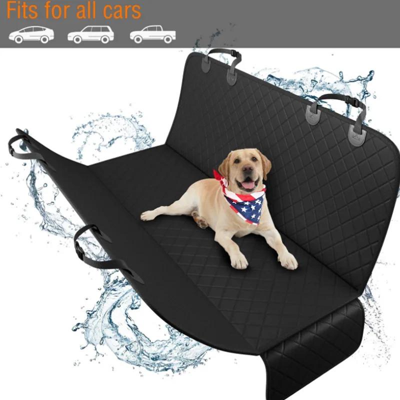 Köpek Araba Koltuğu Kapağı 100% Su Geçirmez Pet Köpek Taşıyıcıları Seyahat Mat Hamak Küçük Orta Büyük Köpekler Için Araba Arka Arka Koltuk Güvenlik Pedi