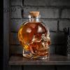 Bottiglia per la Conservazione del Bourbon Decanter da Whiskey a Forma di Teschio, Vetro 3D per Liquori con Tappo, Dispenser da Vino Originale per Home Bar, Regalo Gotico Unico per Uomini Versamento Fluido