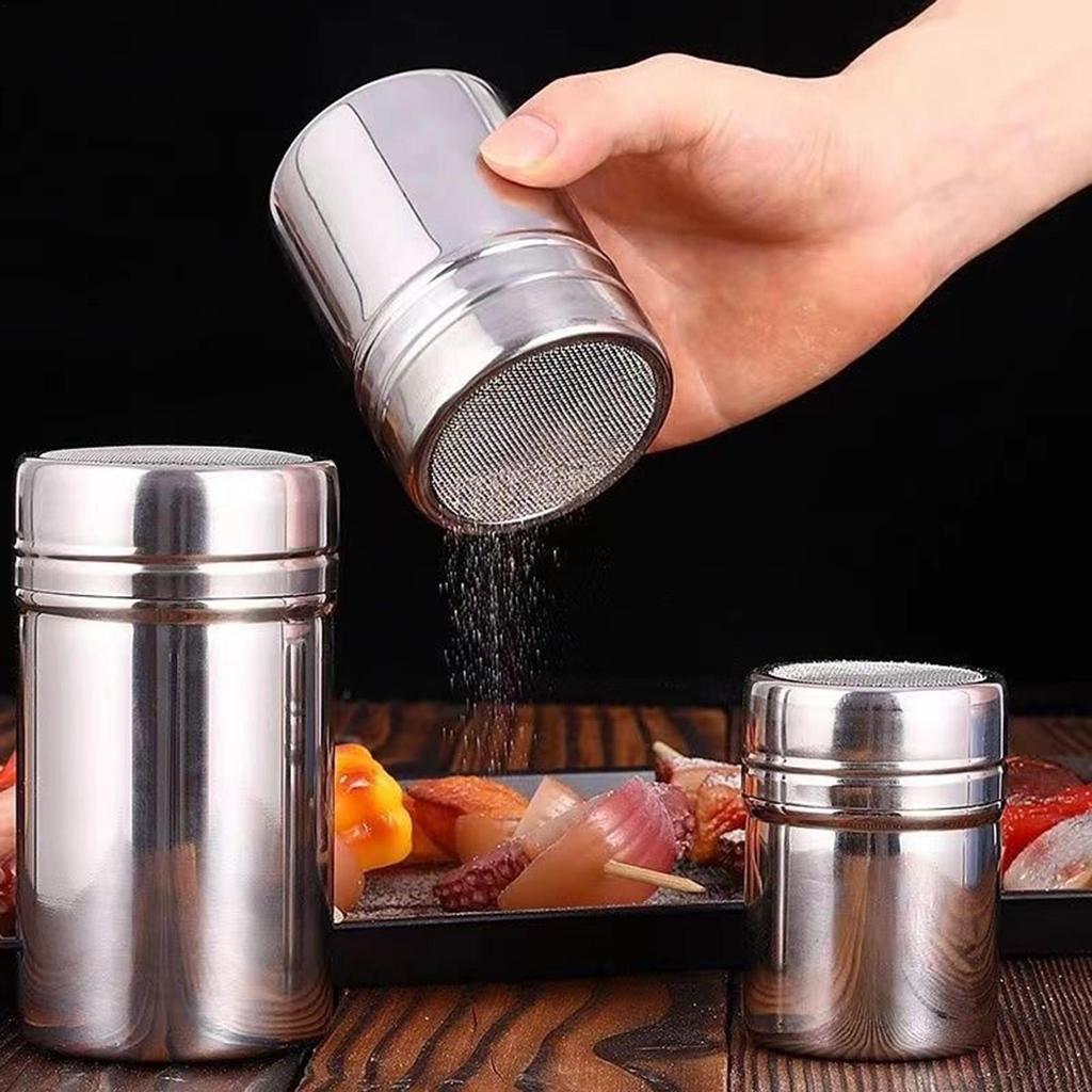 S/M/L Kitchen Filter Cooking Tool Stainless Steel Chocolate Shaker Cocoa Flour Coffee Sifter Steel Kit Coffee Powder Dispenser