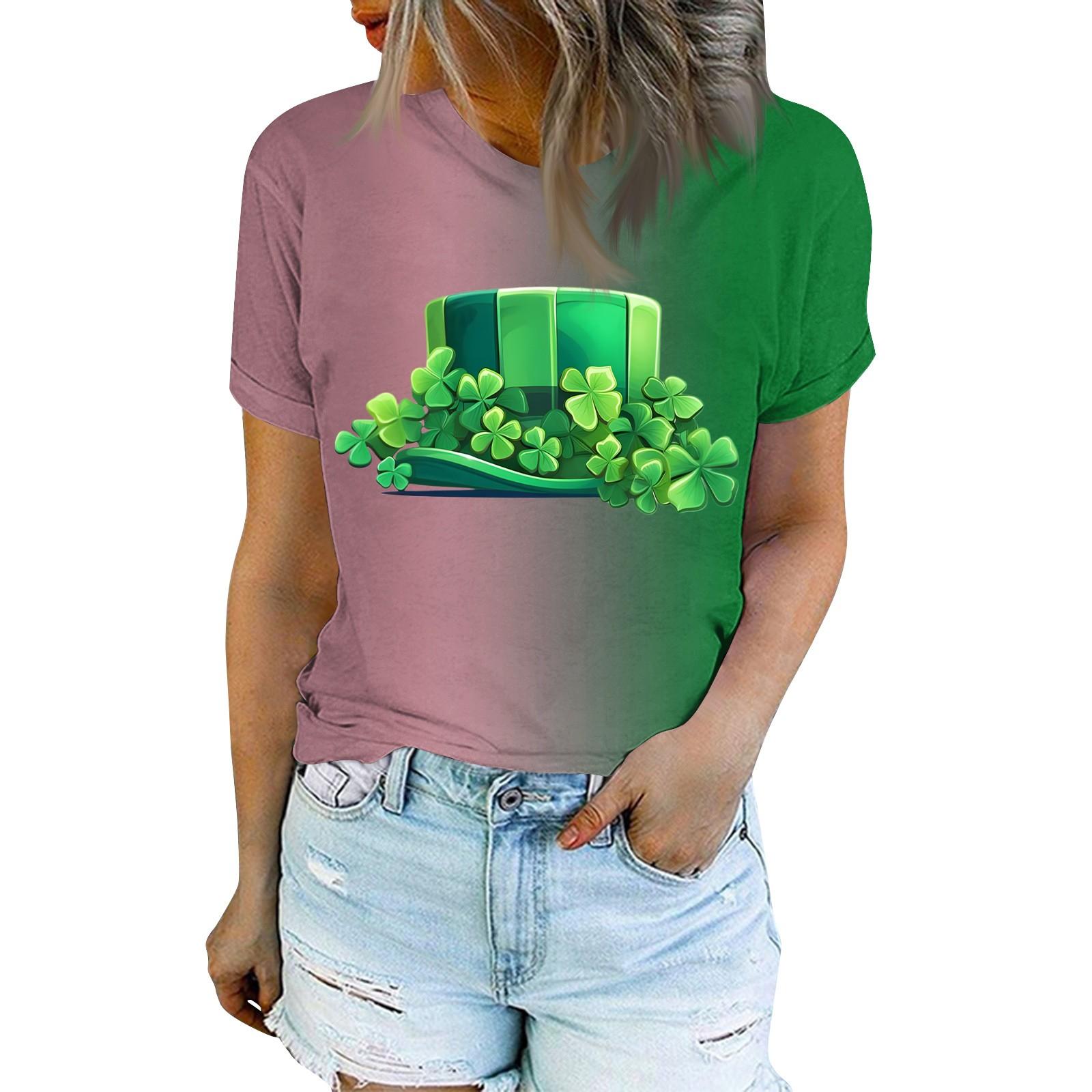 

Женская модная повседневная футболка с круглым вырезом и коротким рукавом с принтом, топ XXL