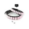 Bling Strass Hundehalsband Weißes PU-Leder Katzenhalsband Funkelndes Kristall Haustierhalsband Verstellbar für Hunde Tägliches Gassi Gehen Party Dekoration