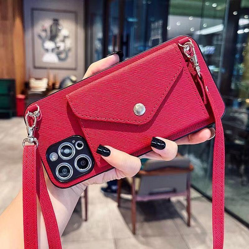 Změna Kapsa na karty Apple 16 Pouzdro na mobilní telefon IPhone15/15promax Messenger 13 Šňůrka 14 Ochrana proti pádu Dámské 11 Pouzdro