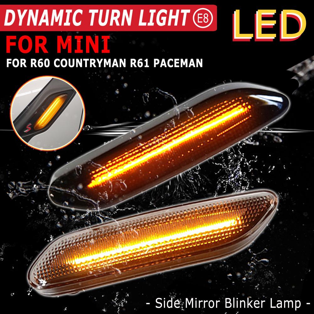 

Flowing Water Blinker LED Dynamic Turn Signal Light For Mini Cooper R60 Countryman R61 Paceman Side Marker Flashing Indicator