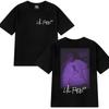 Lil Peep Rökande vintage musik kortärmad T-shirts Unisex Kvinnor Hip Hop Överdimensionerad streetwear Unisex 100% Bomull kläder T-shirt