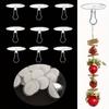 100Pcs Self-Adhesive Transparent Ceiling Hooks 22mm/30mm Clear Plastic Hooks Wall Hooks Home Use