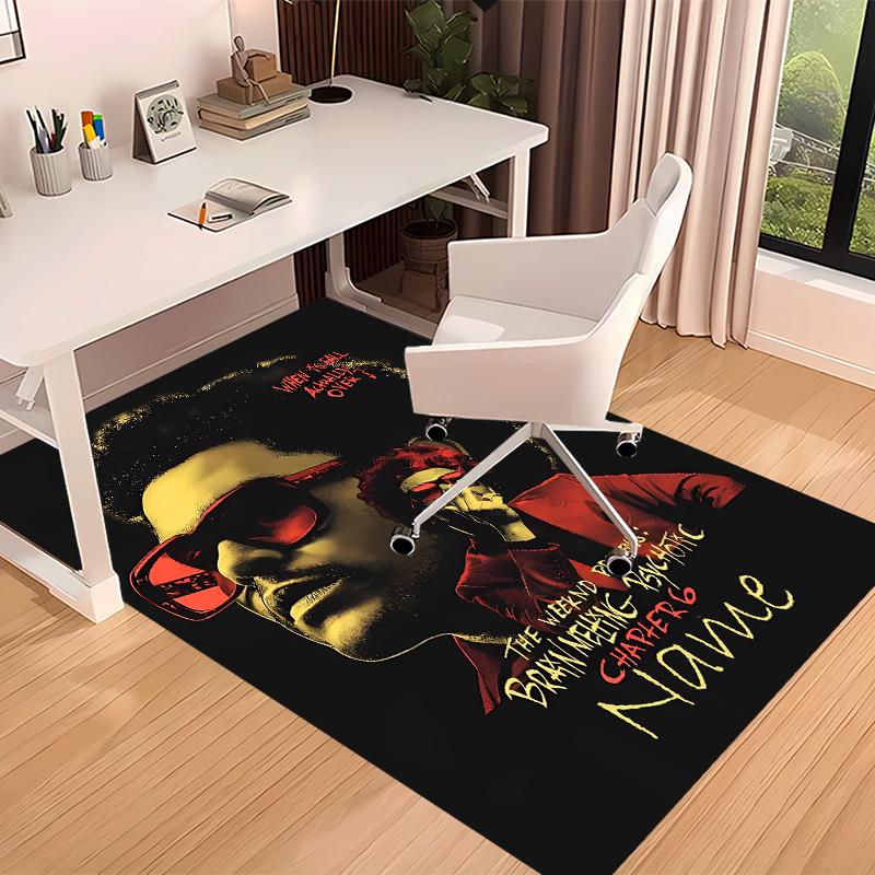 Custom Personalization The Weeknd Print Area Rug - Soft, Washable Non-Slip Indoor Mat,Living Room,Home&Office Decorative Rug