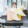 Fleece-Lined Waterproof Winter Windshield for Electric Motorcycles with Cartoon Design