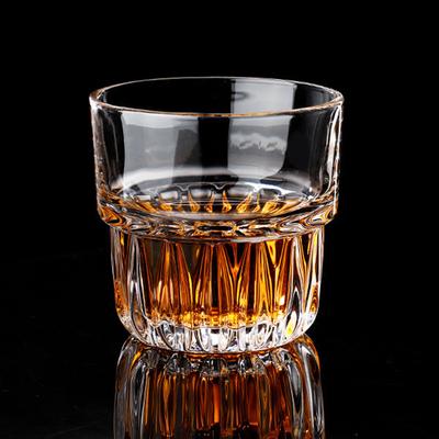 250ml Nachmittagstee Café Ausländische Wein Likörgläser Amerikanische Eiskaffee Tasse Transparentes Vertikales Muster Latte Becher Restaurant