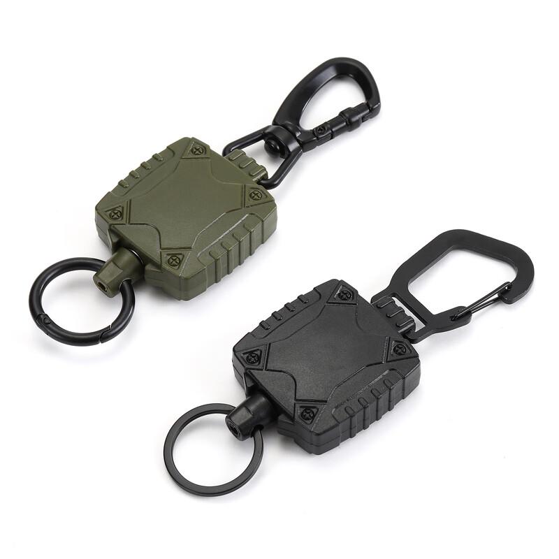 Tolex Retractable Keychain with Steel Wire Rope