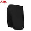 Li Ning Solid Color Loose Breathable Comfortable Casual Shorts Unisex shorts Black AKSN721-1