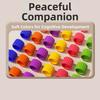 Reusable Stacking Rainbow Rings Educational Toy Color Matching Color Matching Toy  Home Play