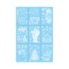 Window Decals Xmas Pvc Snowflake Santa Static Stickers For Christmas Decor Home