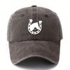 Lightweight outdoor minimalist horseshoe design camping casual style truck hat fashionable curved eave wear-resistant