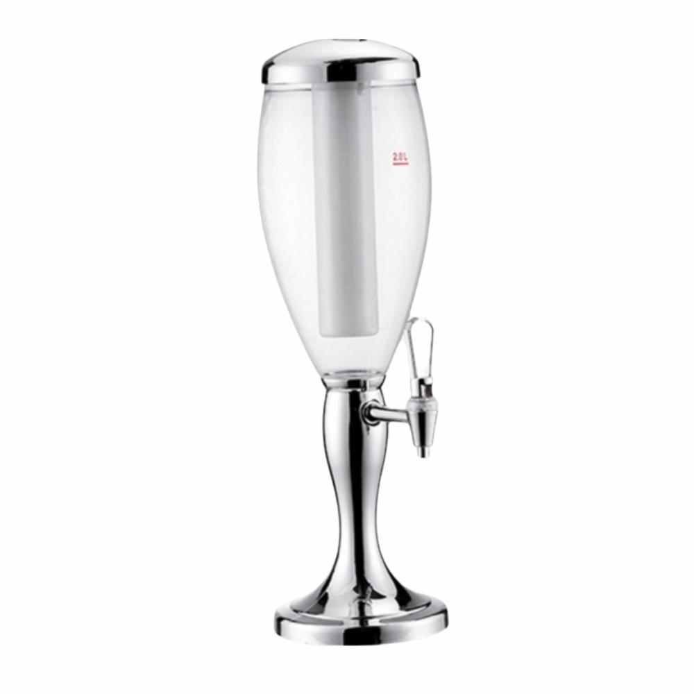 Dual-Head Faucet Beer Dispenser with Icicles Drink Holder Creative Beverage Machine Bar Use
