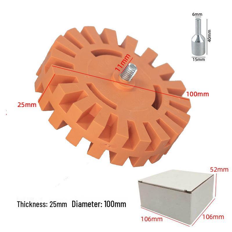 Pneumatic Adhesive & Paint Removal Disc, 4" 20mm, Glue Remover Wheel Gun, Adhesive Scraper Head.