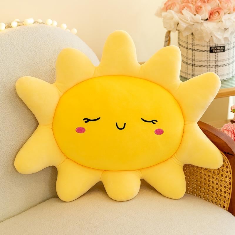 Sun Cushion Pillow Creative Sun Flower Plush Toy Children Soothing Sleeping Pillow Gift