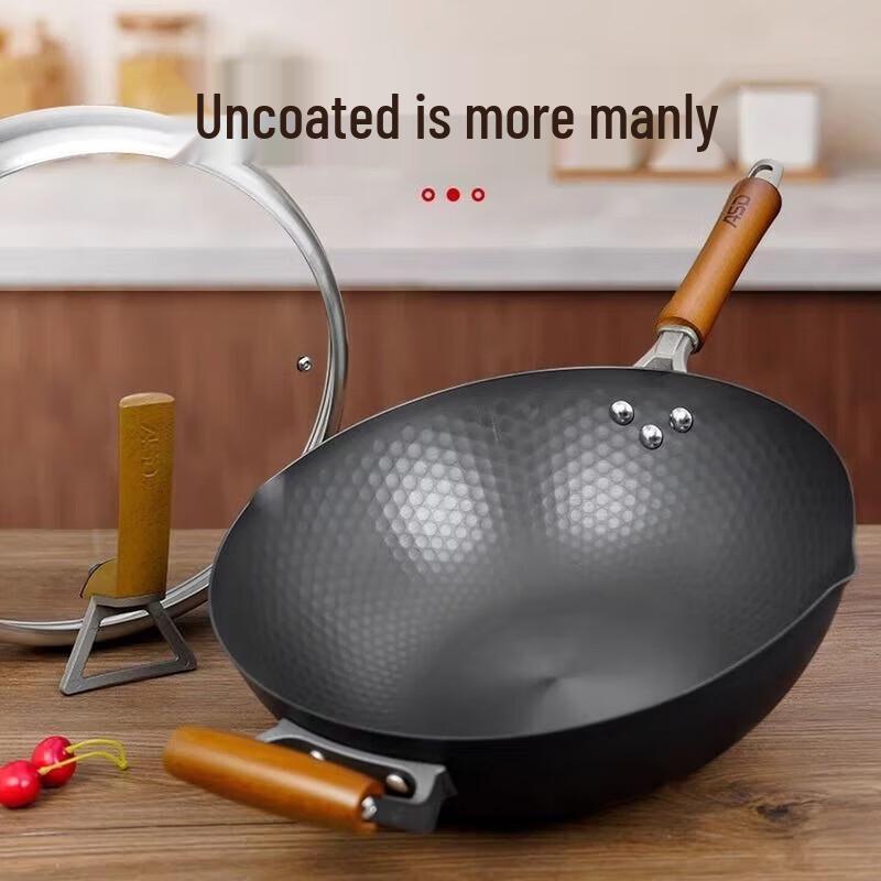 ASD Durable Non-Stick Iron Wok