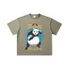 260 GSM Double Yarn 32 Count 100% Cotton Jujutsu Kaisen V62 Panda Print Unisex Heavy Cotton T Shirt