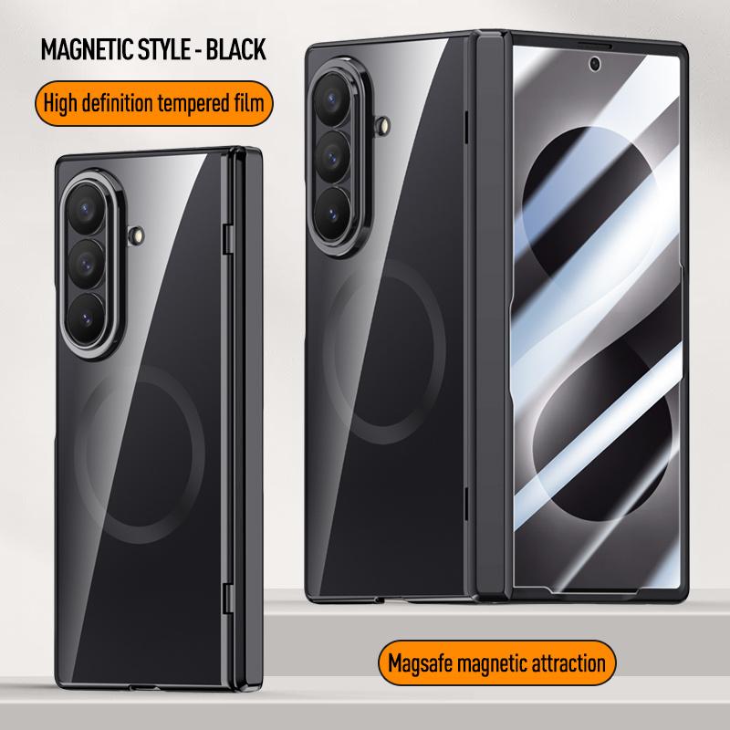For Samsung Galaxy Z Fold 8Ultra Fold8 Screen Protect Film Hyaline Case Middle Hinge Magnetic For Magsafe Wireless ChargingCover