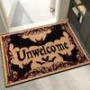 Gothic American Cross Bat Halloween Doormat - Decorative Entry Mat for Festival and Carnival