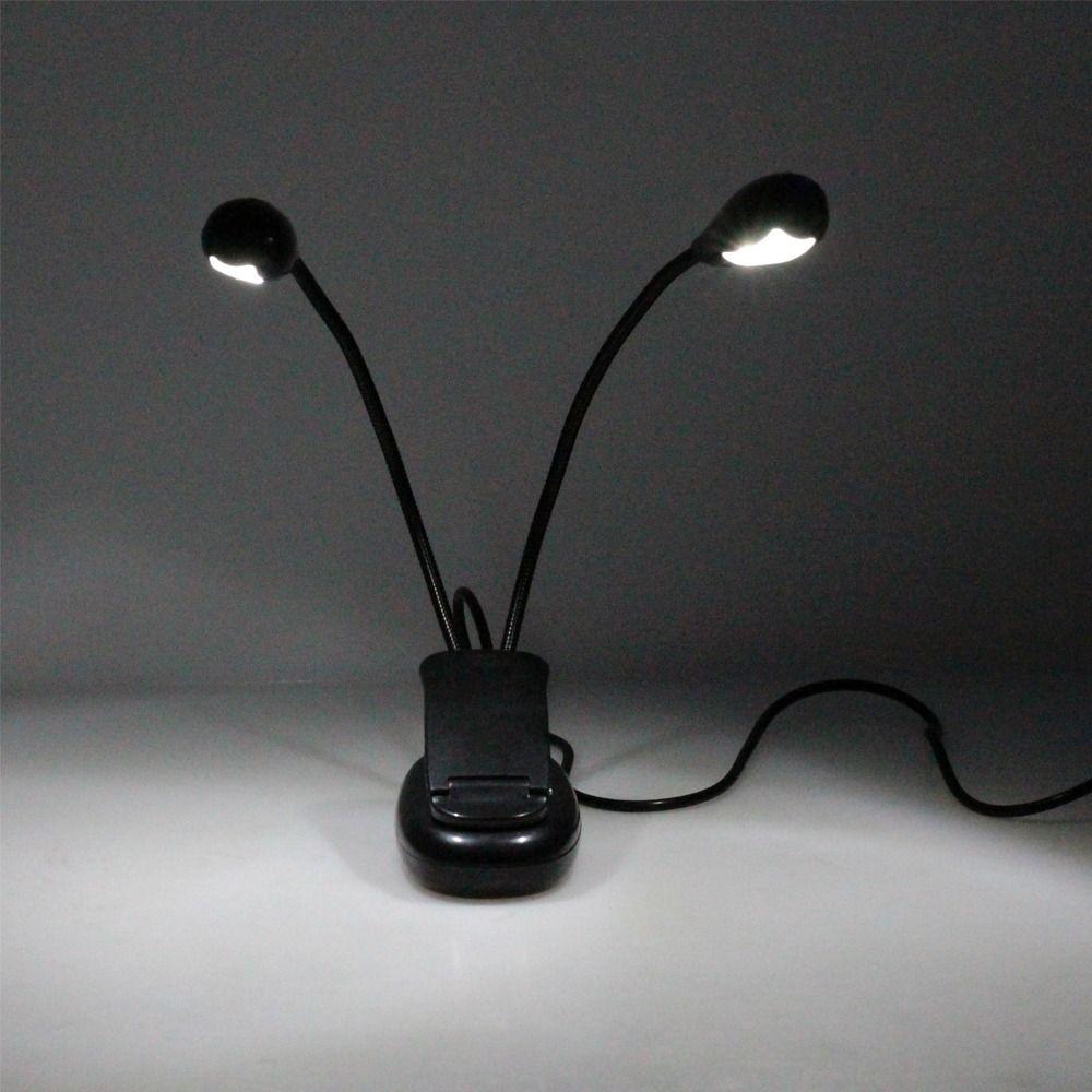 Flexible Table Lamp Clip Lamp Music Score Light 2/4/8 LEDs Light Reading Lights Music Stand Light