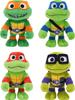 Mattel Teenage Mutant Ninja Turtles: Mutant Mayhem Plush 8-inch Leonardo, Michelangelo, Raphael, and Donatello TMNT Movie (Amazon Exclusive)