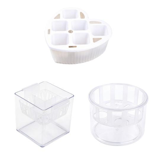 Tulip Bulb Planter Hydroponic Plant Growing Container with Clear Water Reservoir Multi-Hole Hydroponic Planter for Home Gardening Narcissus Hyacinth