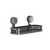 Retractable Bathroom Suction Cup Shelf Rack for Organizing Soap Shampoo and Skincare Essentials Without Damaging Walls