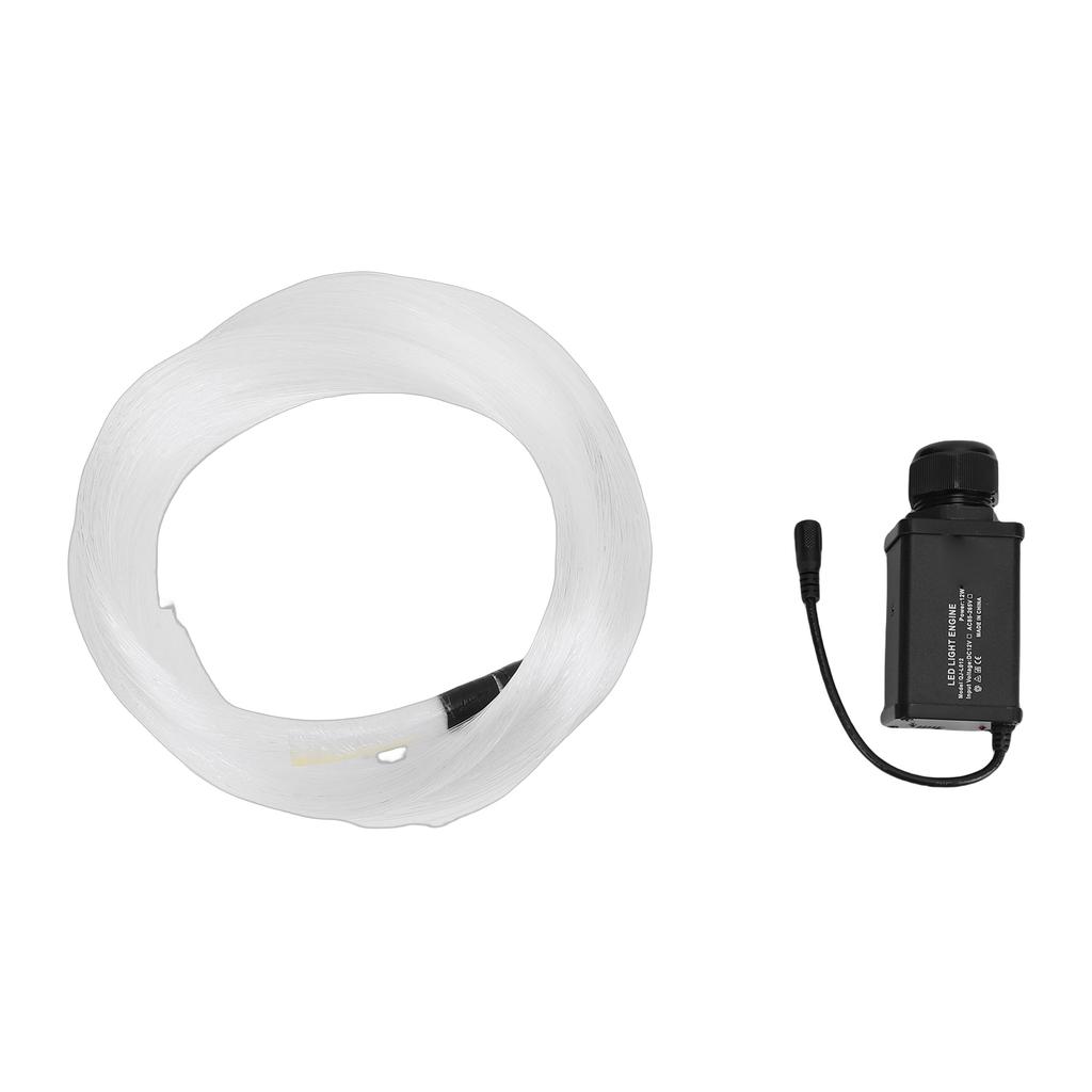Fiber Optic Star Ceiling Light 12W Bluetooth App Control Sound Activated RGBW Fiber Optic Light for Car Home EU Plug