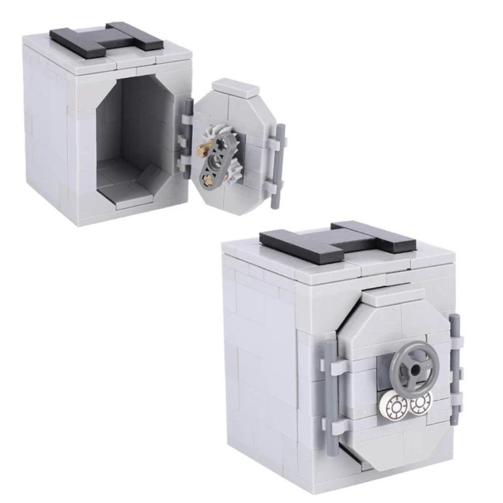 

MOC Банкоматы Драгоценная Золотая Яйцевидная Руда Бриллиант Строительные Блоки Драгоценная Ячейка Безопасности Деревянная Бочка Банковская Карта Кирпичики Игрушки