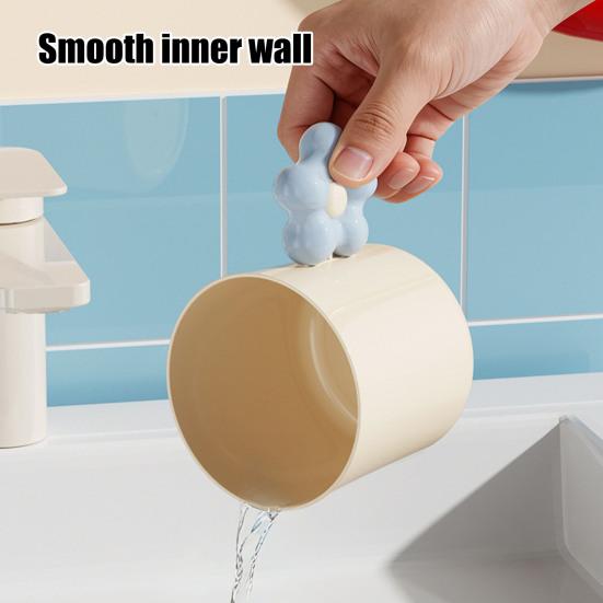 Flower Toothbrush Holder for Kids, Cute Rinse Cup with Handle, Toddler Bathroom Toothbrush Cup for Bedroom