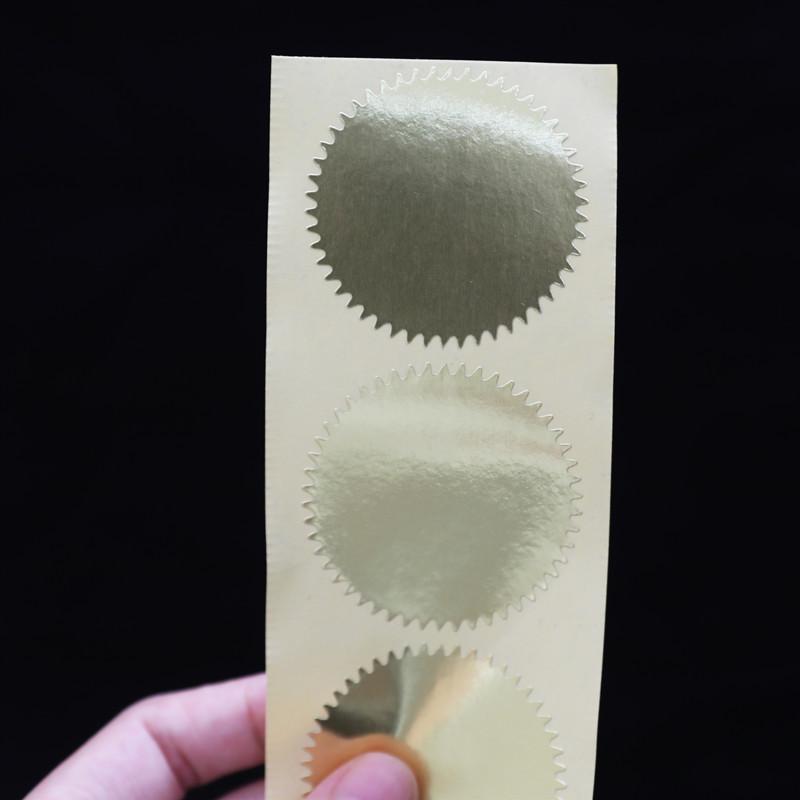 

Тисненые золотые и серебряные круглые наклейки в виде шестеренок, 45-50 мм