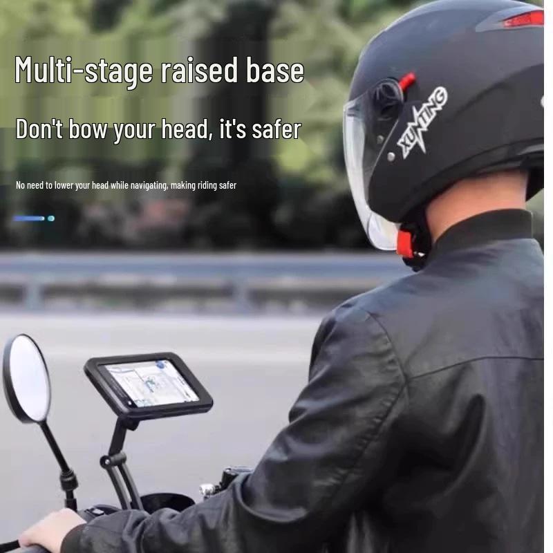 Shockproof Waterproof Phone Mount for Motorcycles, Bicycles, and Cars