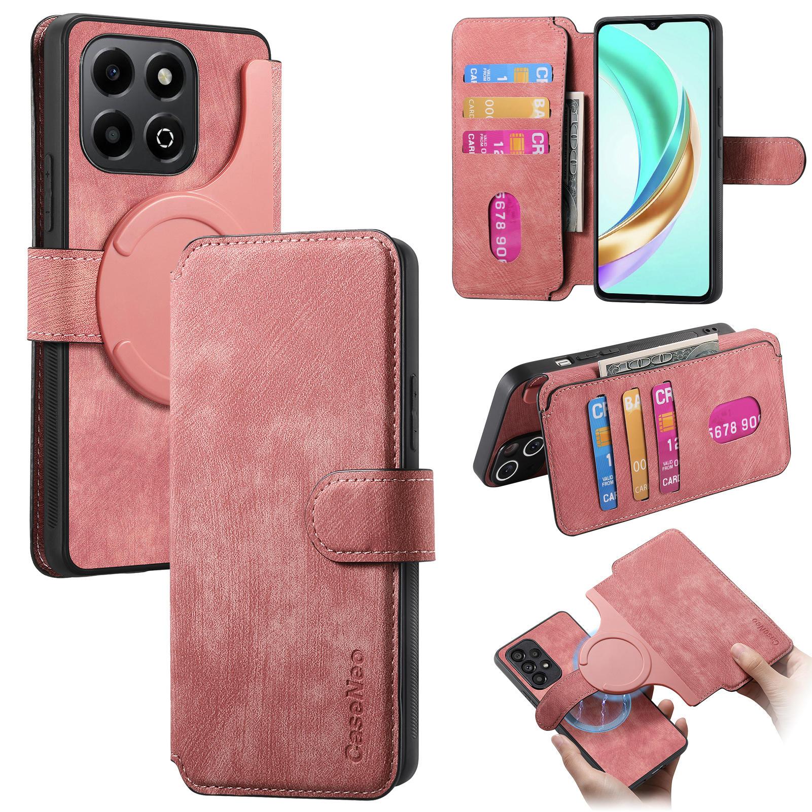

For Honor X6b 4G Magnetic Case CASENEO Detachable Leather Phone Wallet Cover C