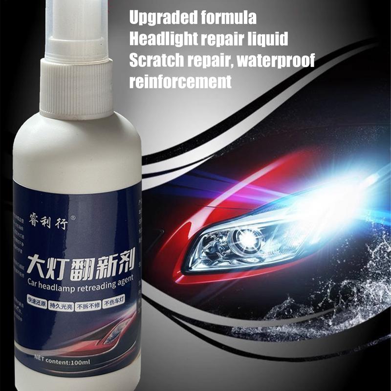 Car Headlight Restoration Polishing Kits Repair Cleaning Paste Headlamp Scratch Remover Remove Oxidation Headlight Polish Liquid