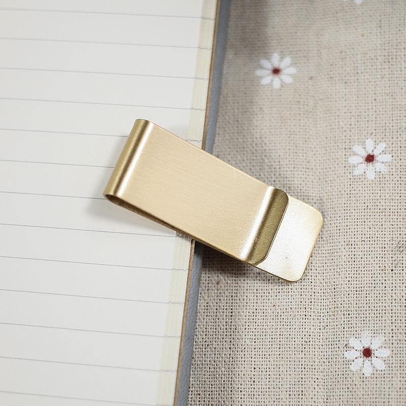 Retro Brass and Stainless Steel Pen Clip for TN Travel Notebooks