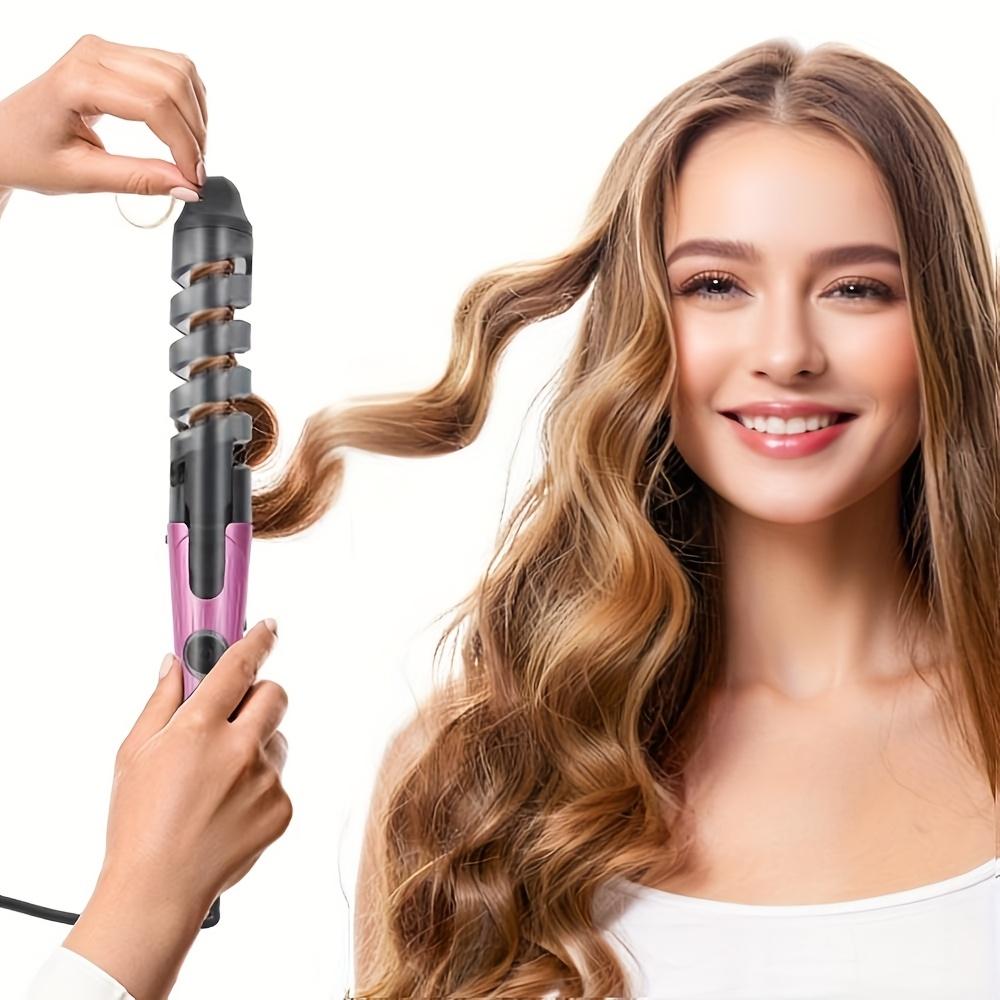 Professional Hair Curler ,  Spiral Curling Wand with Pink & Black Design, Perfect Holiday Gift for Women , Sleek Styling Tool, Durable Construction