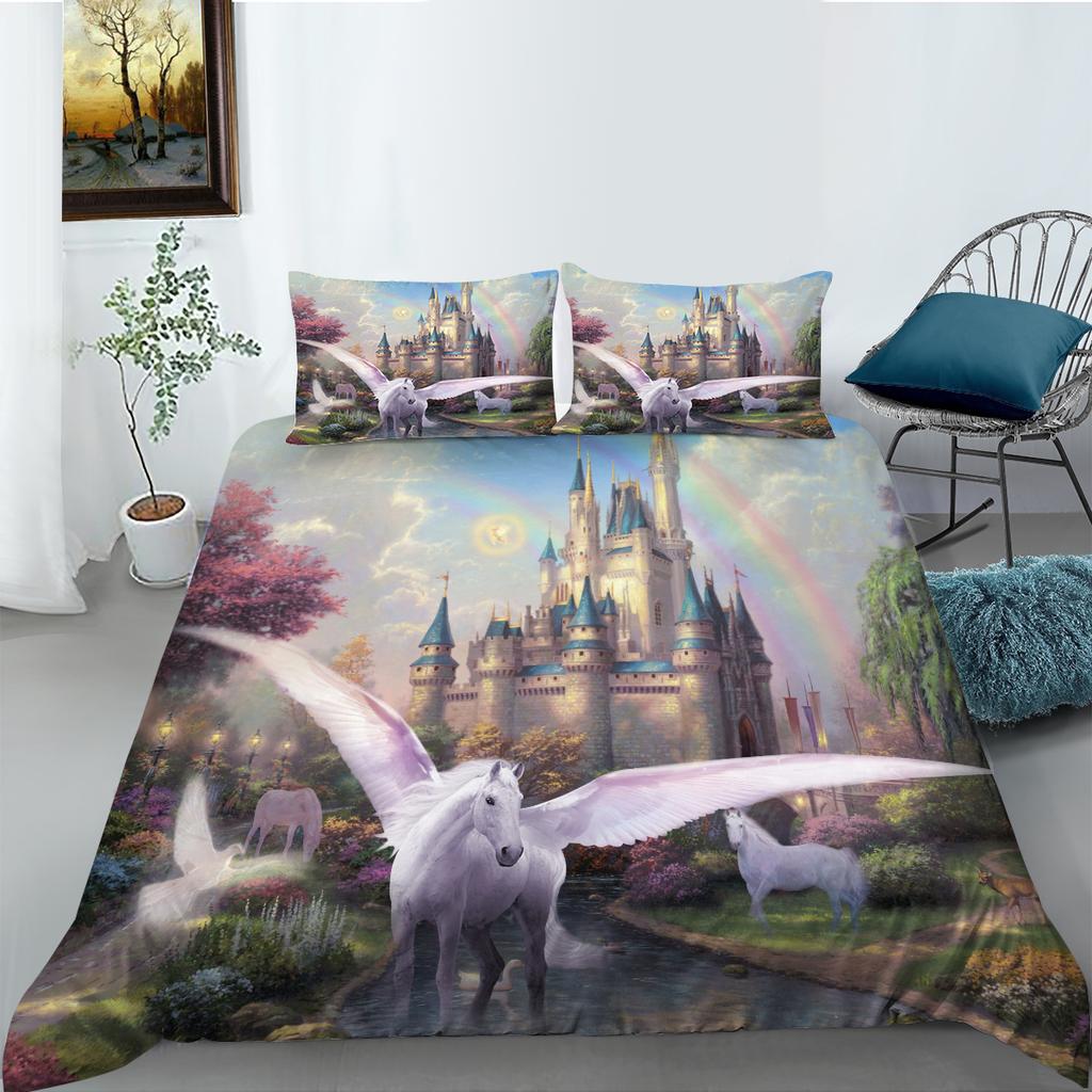 3D Digital Printing Bedding Set Bedroom Quilt Cover Pillow Cover Home Bedding Set AU/EU/US Full Size Single/Double Bed