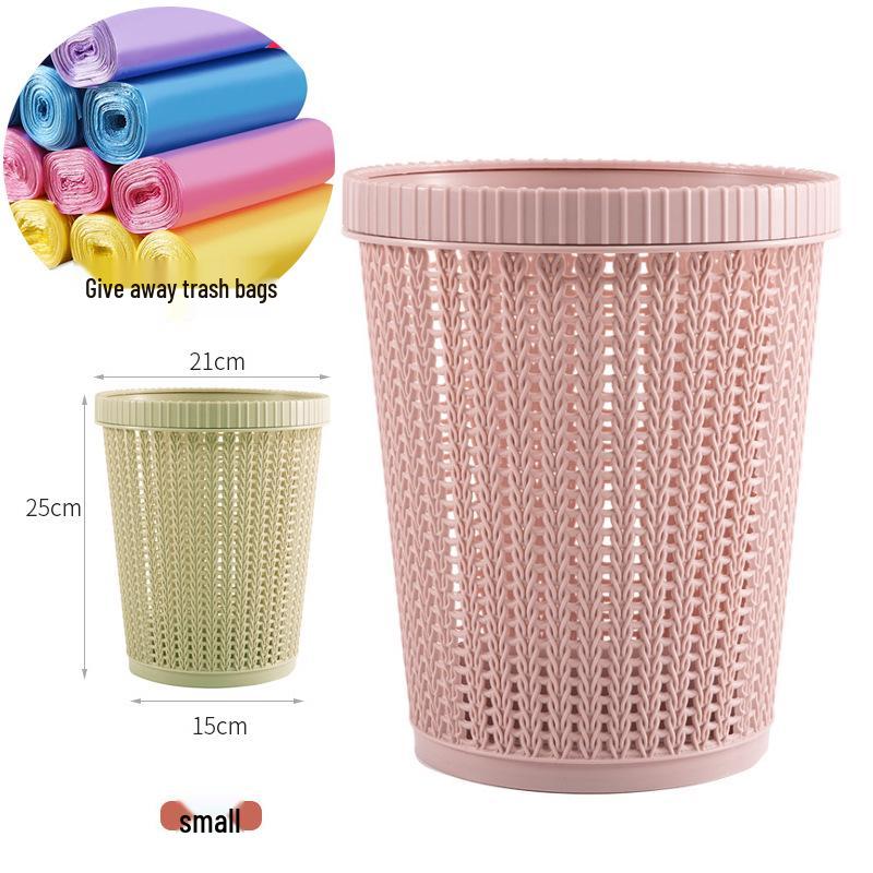 Automatic Bag-Changing Trash Can with Hollow Design - Kitchen Trash Bin with Eco-Friendly Features