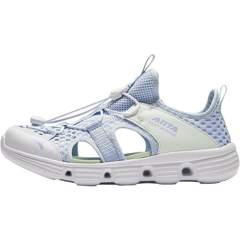 

Anta Детская ткань из синтетической кожи Модные Удобные Универсальные Уличные Спортивные Повседневные Пляжные Туфли Детская обувь Синий Зеленый A322426906-4 38