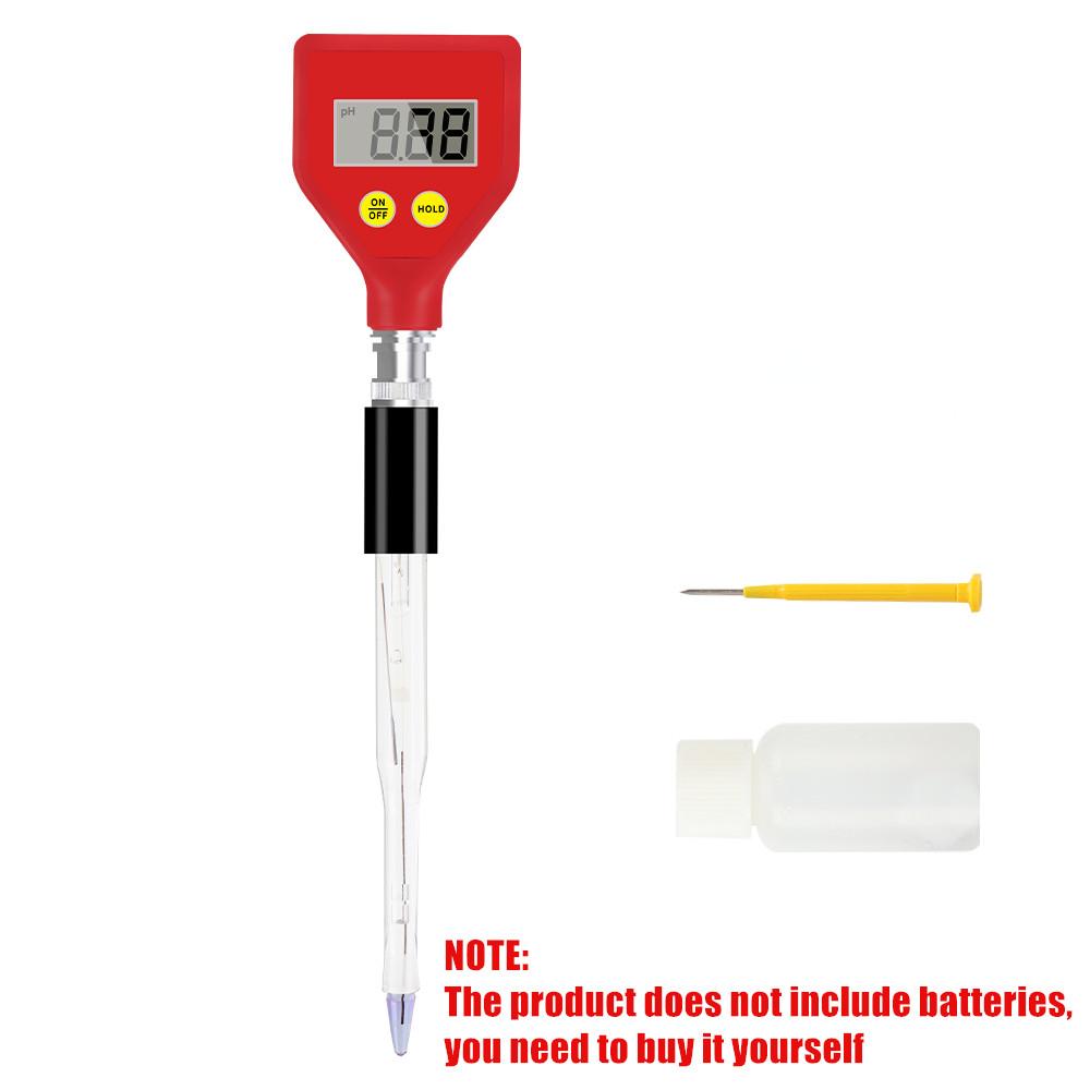 Handheld PH Meter PH-98108 pH Tester Glass Electrode Water Quality Detector for Aquarium Water Food Cheese Milk Soil